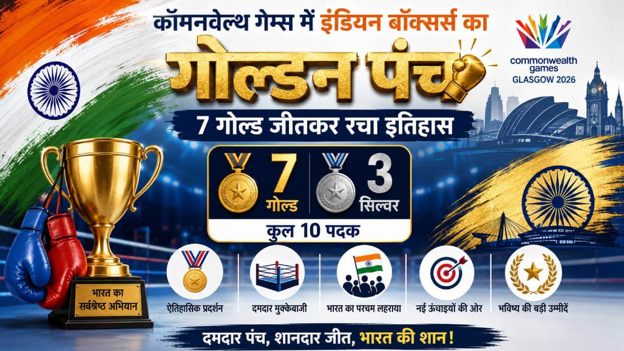 कॉमनवेल्थ गेम्स में इंडियन बॉक्सर्स का गोल्डन पंच, 7 गोल्ड जीतकर रचा इतिहास