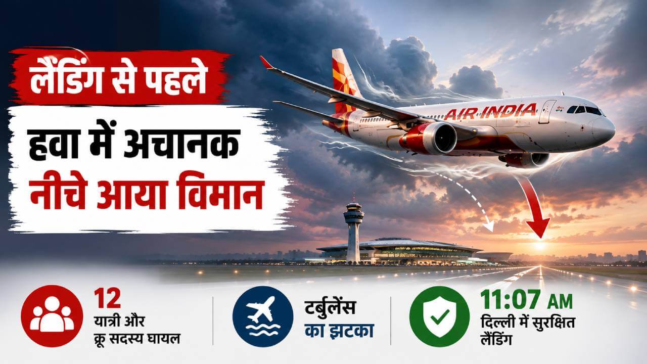 लैंडिंग से पहले हवा में अचानक नीचे आया एयर इंडिया का विमान, 10 यात्री और दो क्रू सदस्य घायल