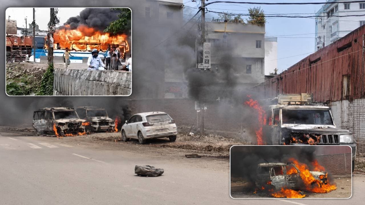 पटना में सड़क हादसे के बाद भड़की भीड़, बस-पुलिस वाहनों में लगाई आग; जीरो माइल बना हिंसा का मैदान